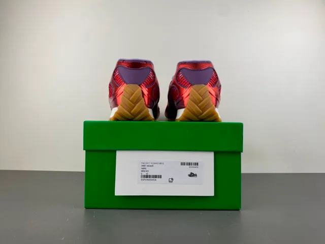 Bottega Veneta Cassette Metallic Red and Purple Lifestyle Sneakers 17