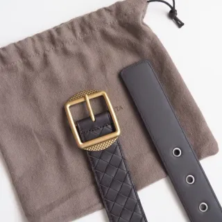 Bottega Veneta Intrecciato Woven Leather Belt