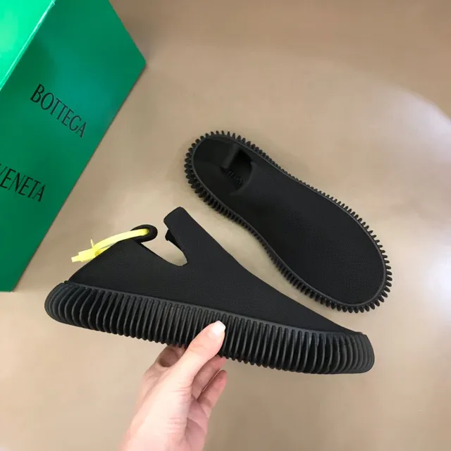 Bottega Veneta Sardine Black Knit Slip-On Loafers 7