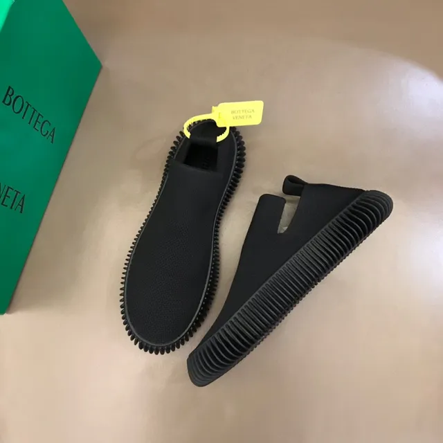 Bottega Veneta Sardine Black Knit Slip-On Loafers 9