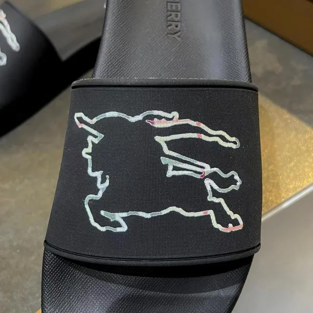 Burberry Knight Slide Black Slippers 3