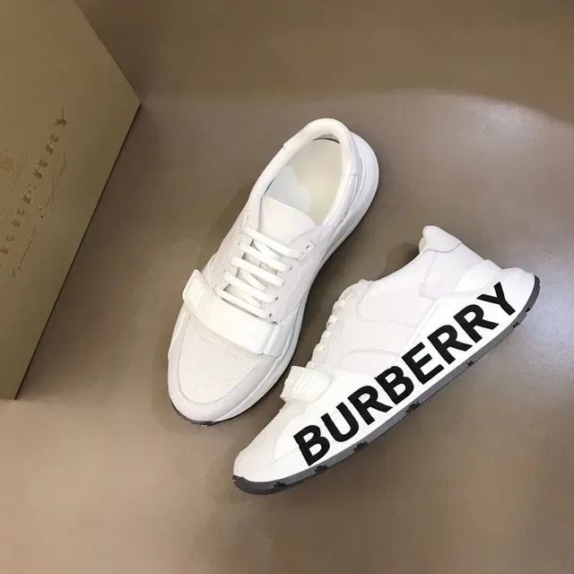 Burberry Knight White Logo Midsole Lifestyle Sneakers 3
