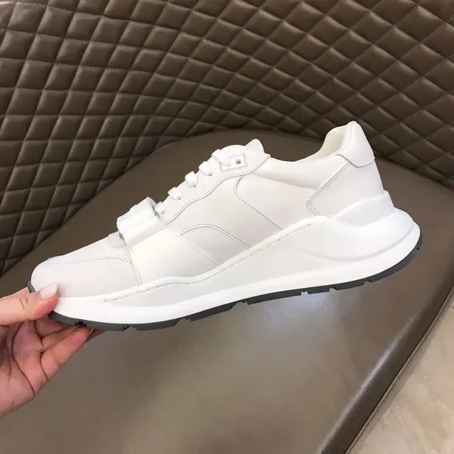 Burberry Knight White Logo Midsole Lifestyle Sneakers 5