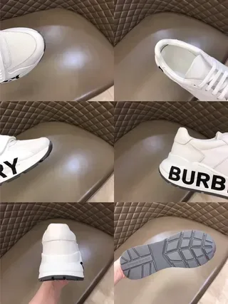 Burberry Knight White Logo Midsole Lifestyle Sneakers 8