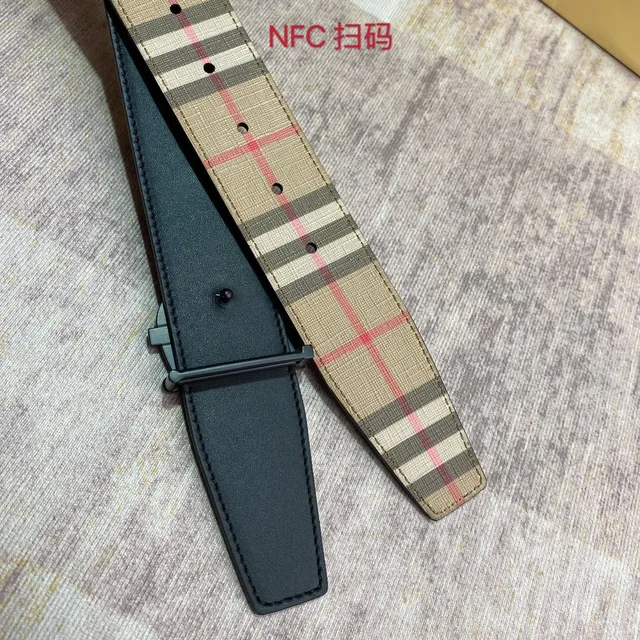 Burberry TB Monogram House Check Canvas cinto 2