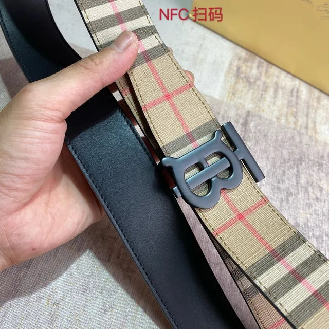 Burberry TB Monogram House Check Canvas cinto 7