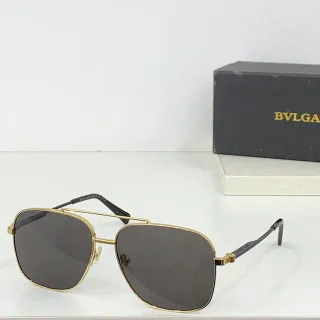 Bvlgari Óculos de Sol Estilo Aviador Dourado