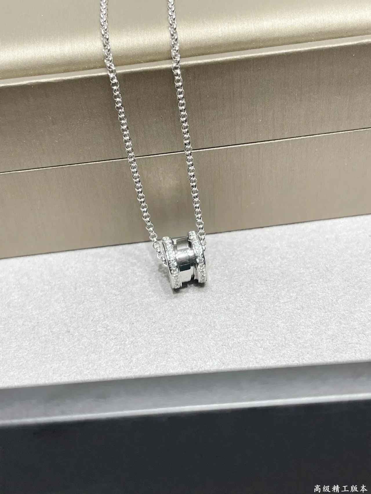 Bvlgari B.zero1 Rock قلادة مزدوجة الحزام Pavé 6