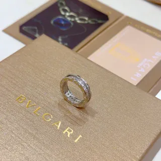 Bvlgari B.zero1 Rotating Dual-Band Pavé Ring