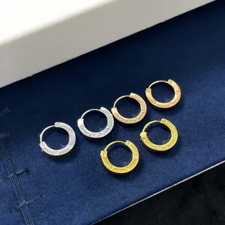 Cartier Juste un Clou সোনা রুপো হিঞ্জড হুপ স্ক্রু মোটিফ কানের দুল