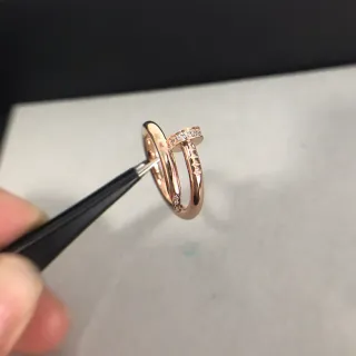Cartier Juste un Clou Pavé الماس ذهب وردي خاتم