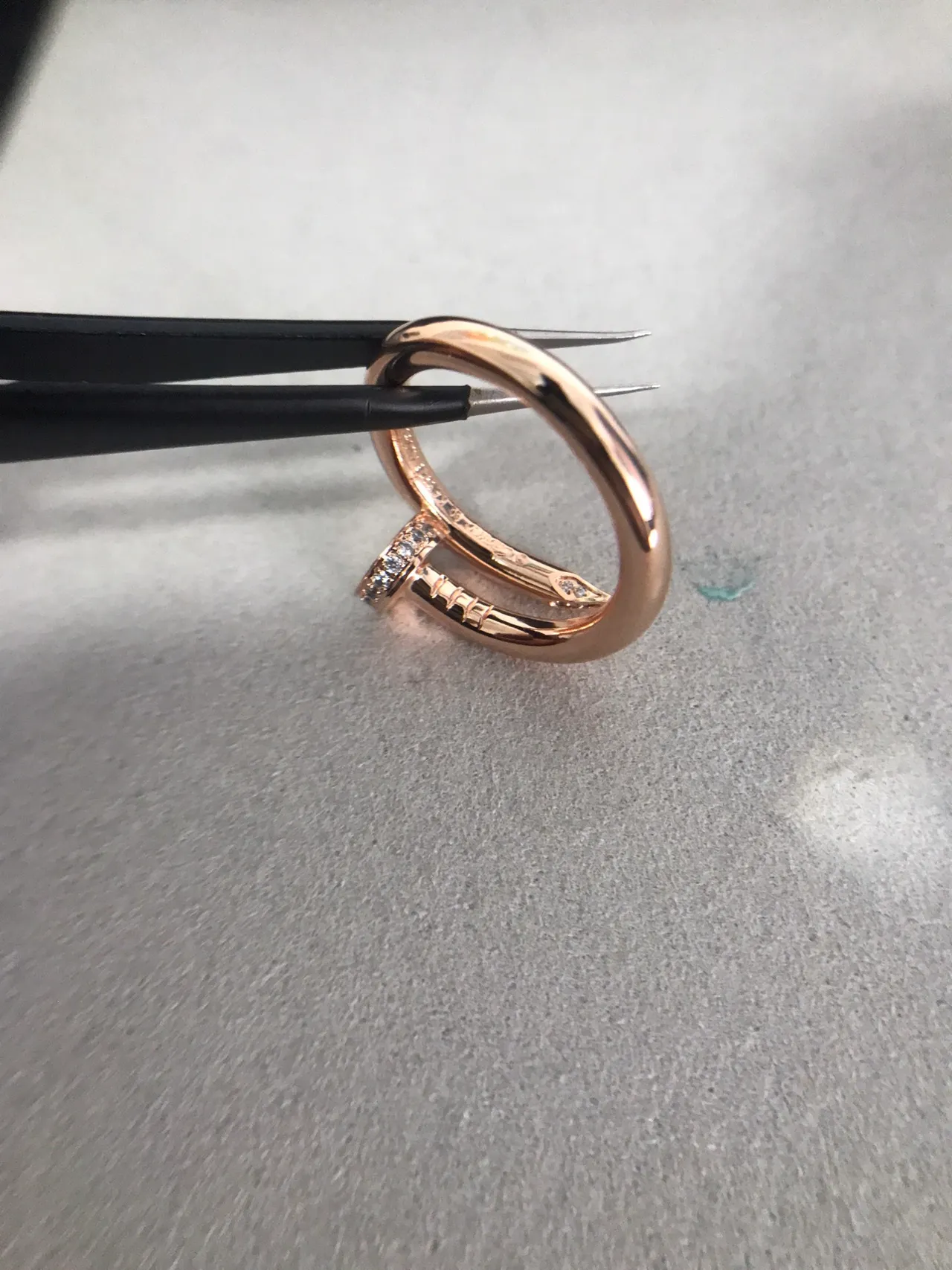 Cartier Juste un Clou Pavé Diamond Rose Gold Ring 3