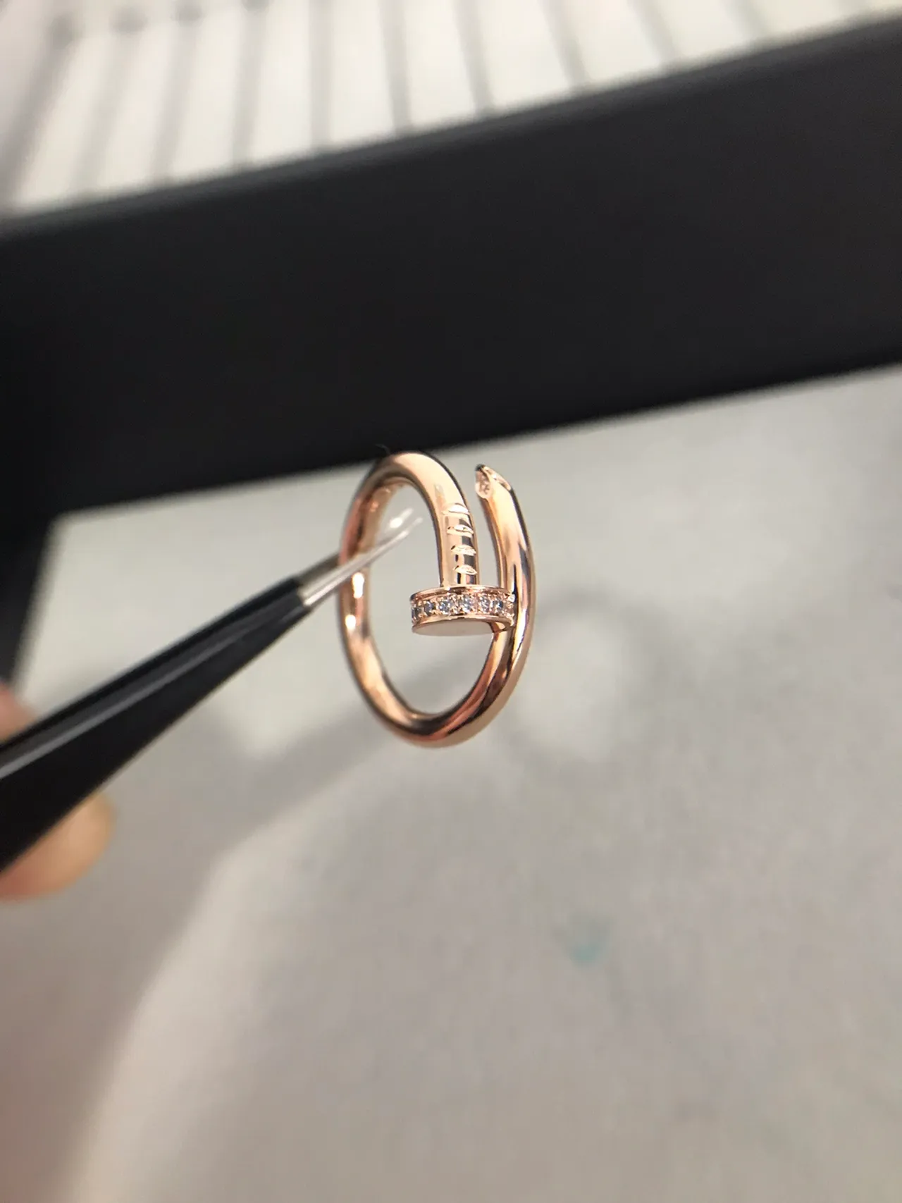 Cartier Juste un Clou Pavé Diamond Rose Gold Ring 6