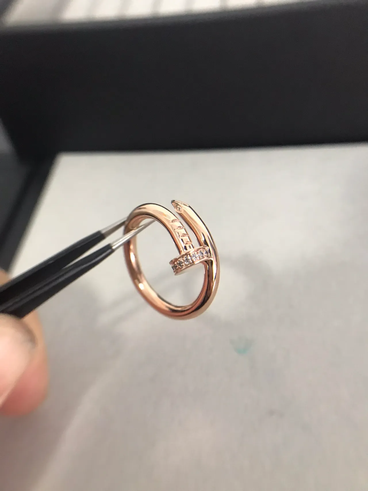 Cartier Juste un Clou Pavé Diamond Rose Gold Ring 7