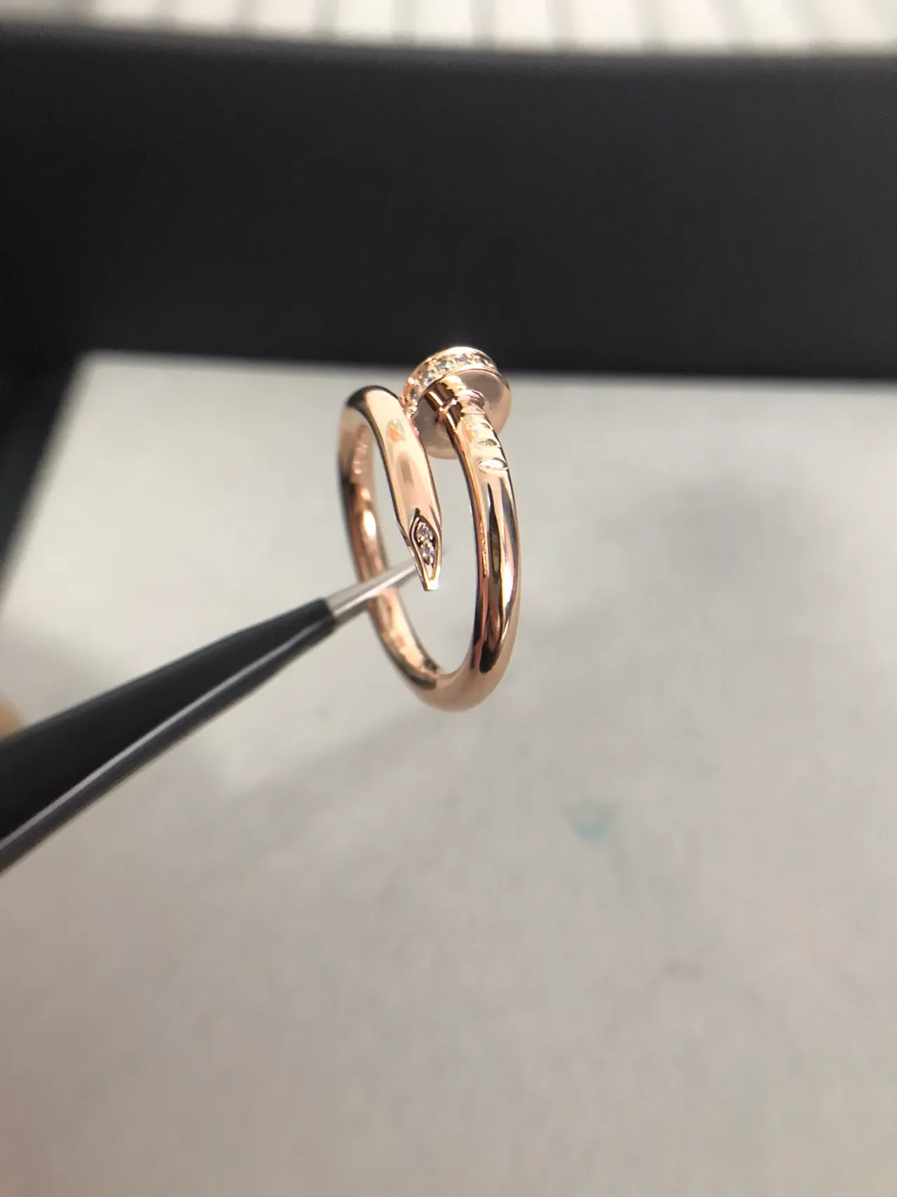 Cartier Juste un Clou Pavé Diamond Rose Gold Ring 9