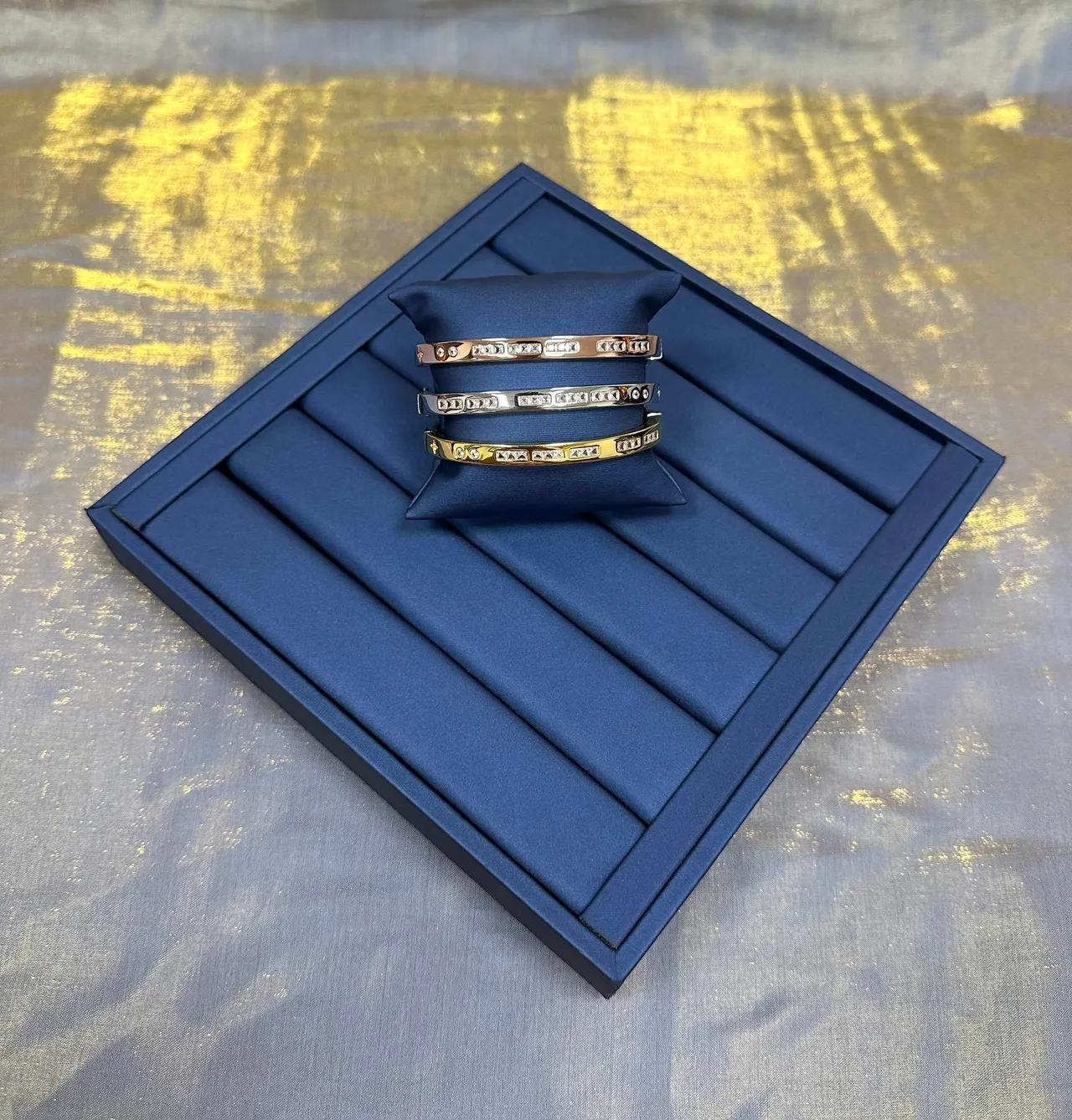 Cartier Juste un Clou Silver White Hinged Bangle Baguette-Cut Stone Row Bracelet 8