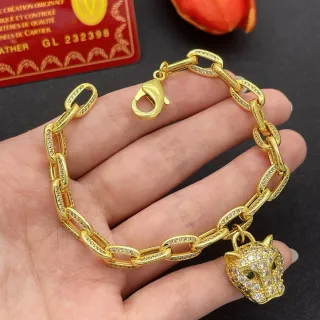 Cartier Panthère de Cartier Pavé राशस अल फहद سوار سلسلة ذهب