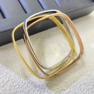 Cartier Trinity Interlocking Square তিন রঙের সোনার কঙ্কণ