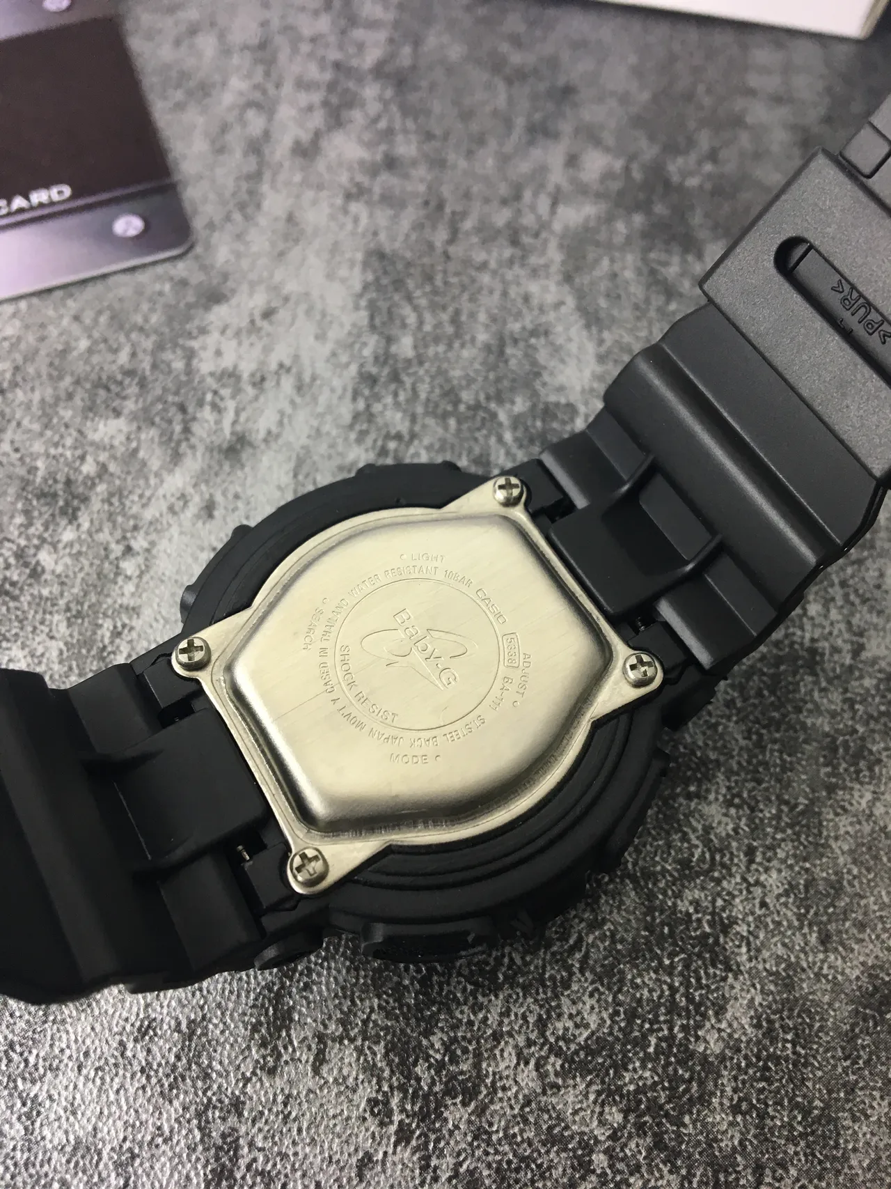 Casio Black Pink Rugged Resin Case Analog-Digital Hybrid Display Watch 3