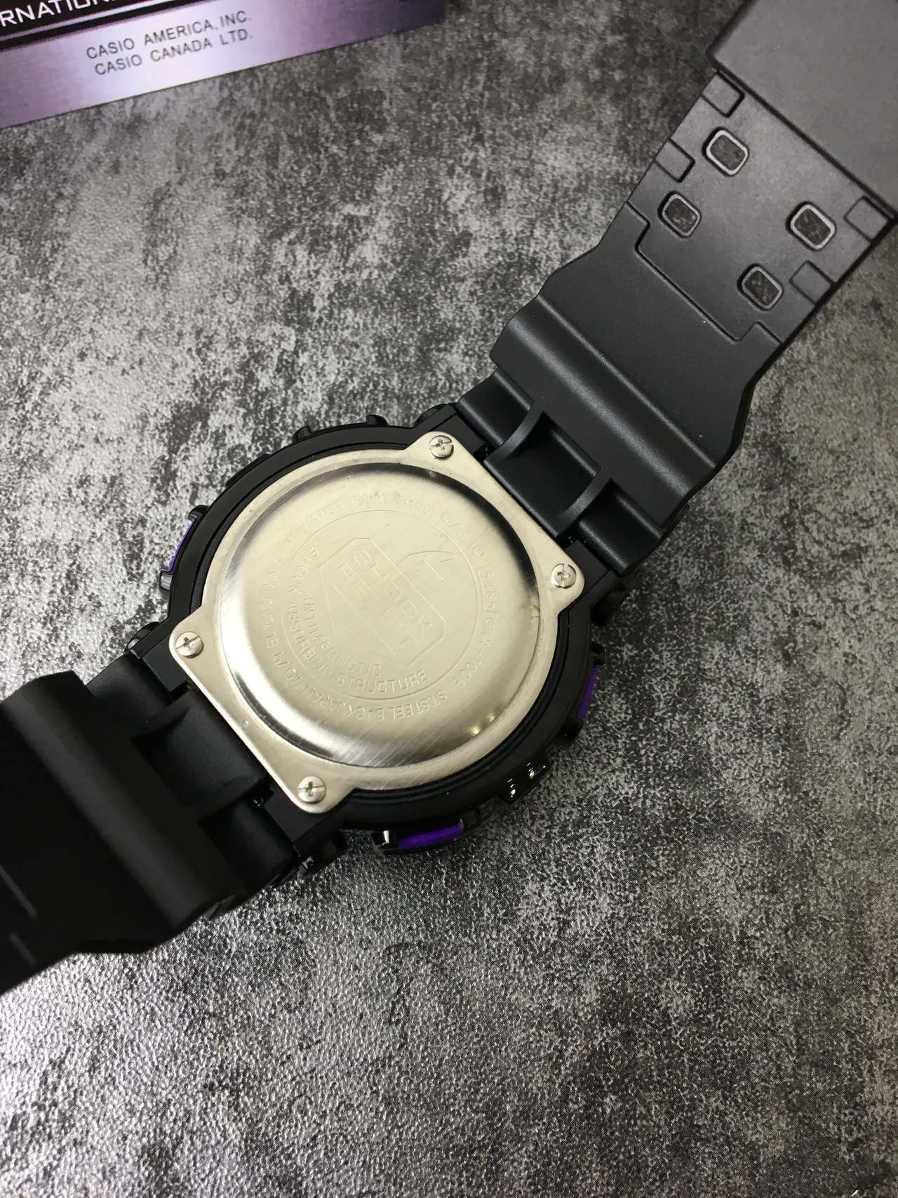 ক্যাসিও G-Shock GA-100 বেগুনি এবং নীল খেলাধুলা ওয়াচ 4