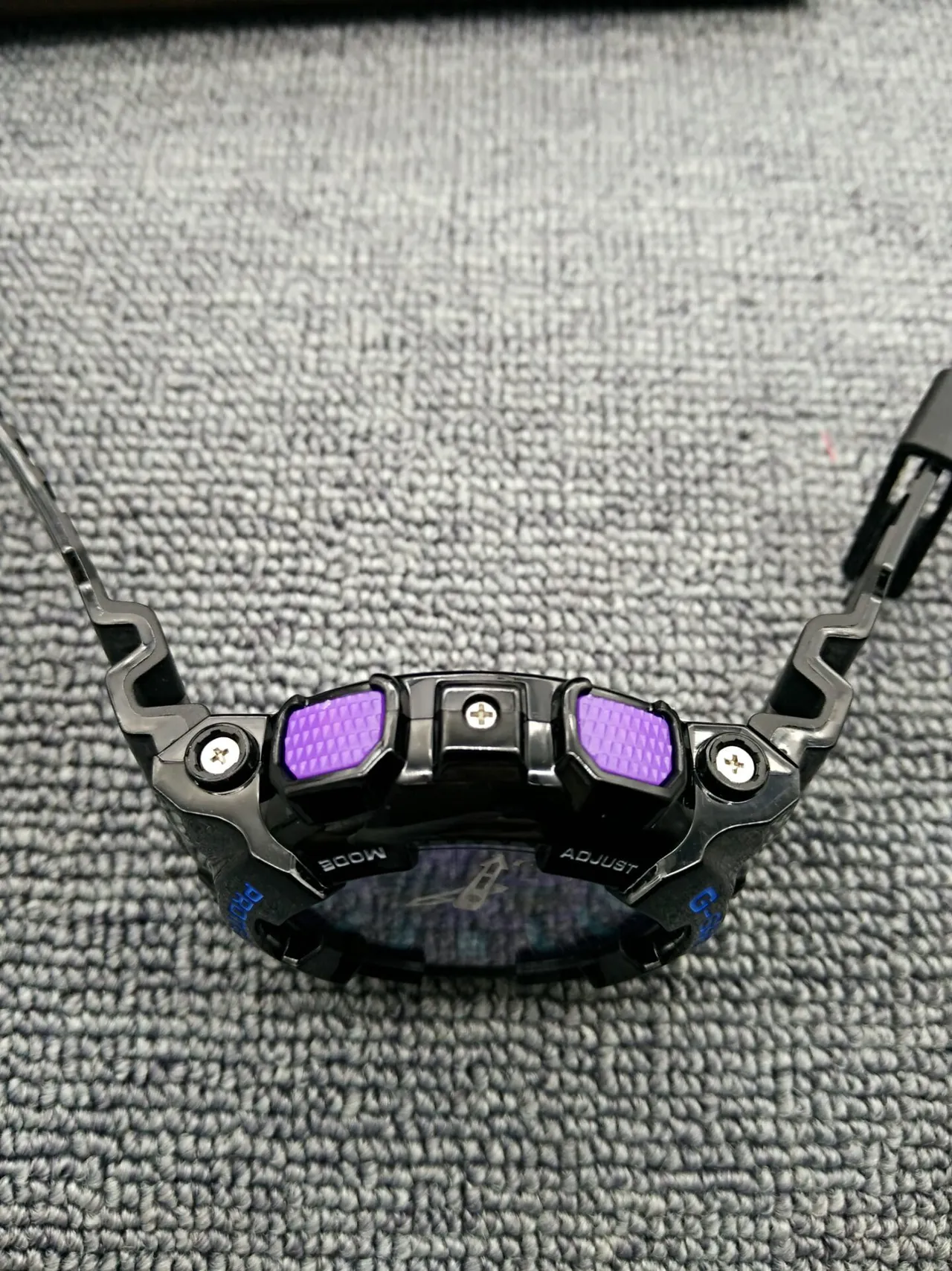 ক্যাসিও G-Shock GA-100 বেগুনি এবং নীল খেলাধুলা ওয়াচ 10