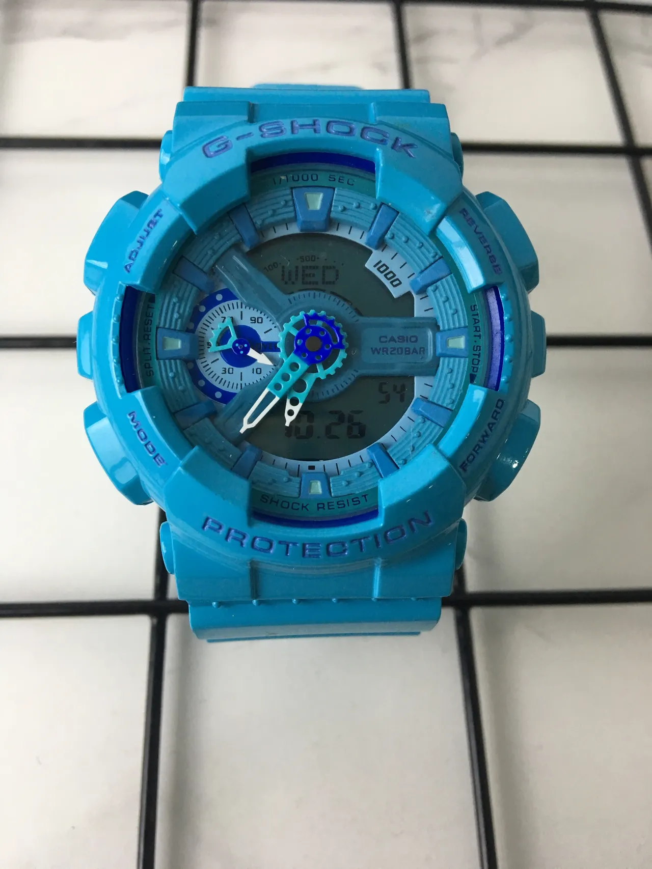 Casio G-Shock GA-110 নীল অ্যানালগ-ডিজিটাল স্পোর্টস ওয়াচ 3