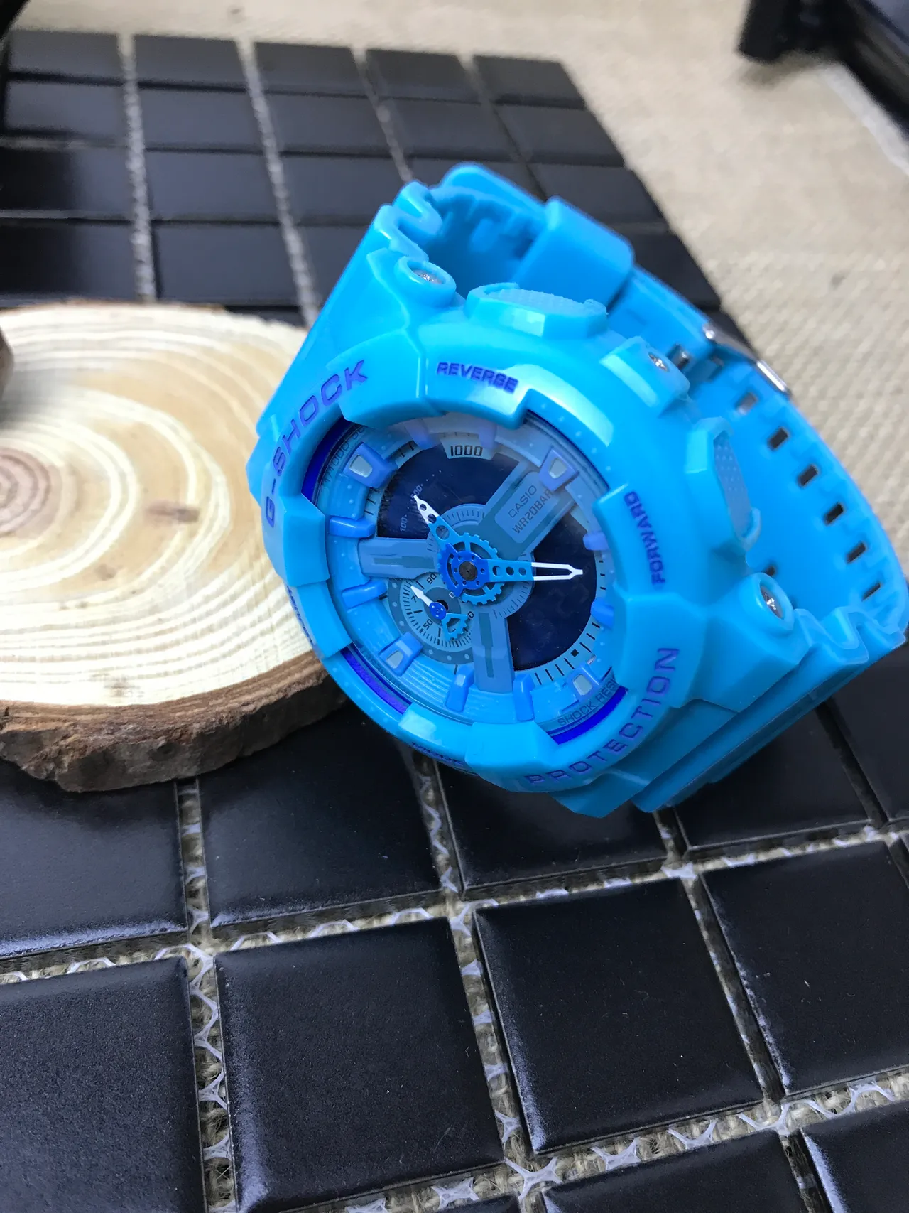 Casio G-Shock GA-110 নীল অ্যানালগ-ডিজিটাল স্পোর্টস ওয়াচ 8