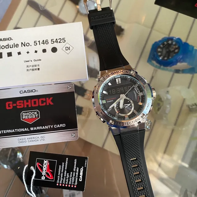 كاسيو جي شوك GST-B400 ساعة رياضية سوداء وفضية 6