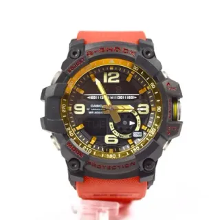 Casio G-Shock Sports Watch Black Orange Gold Rugged Analog-Digital Watch