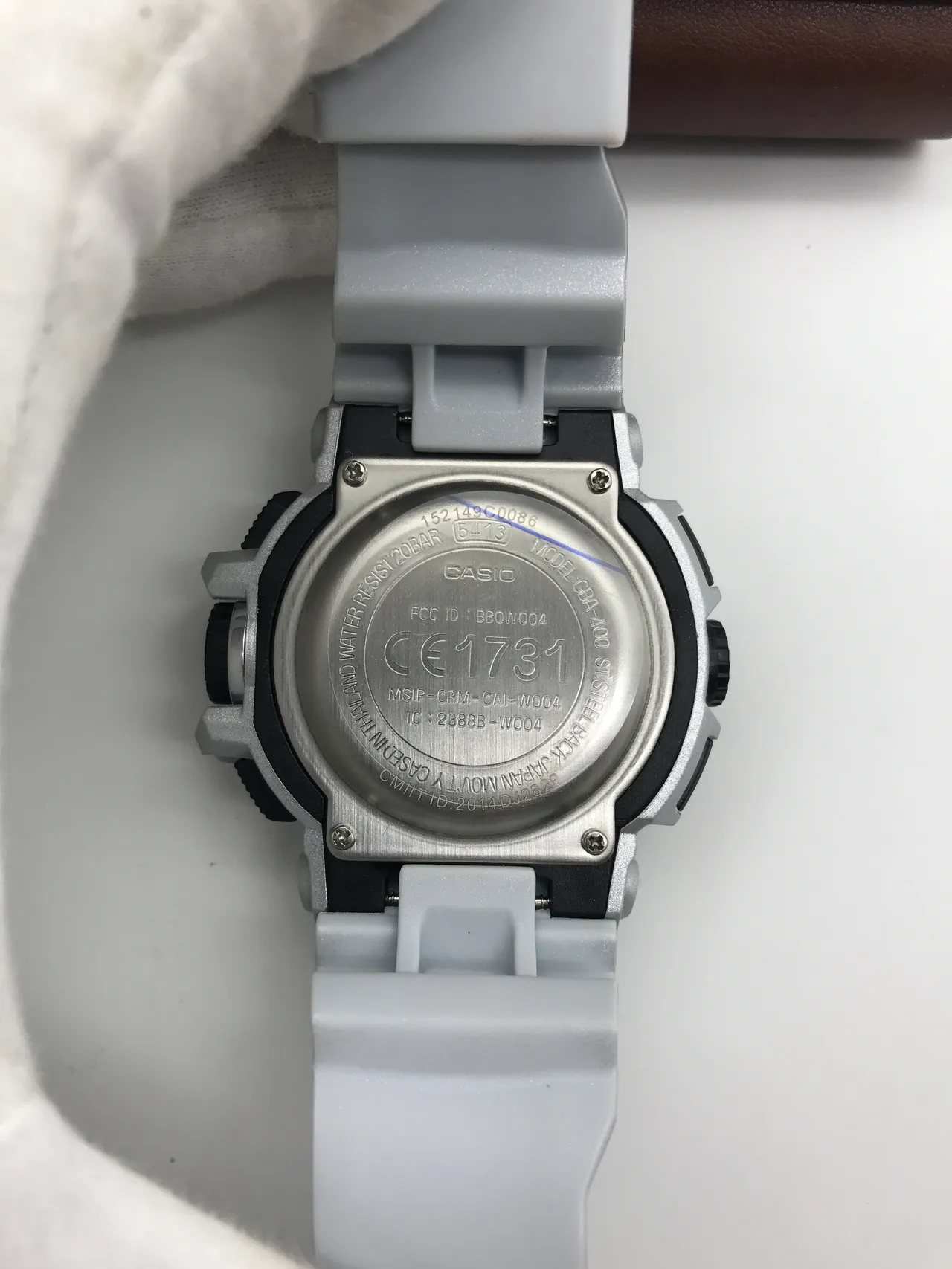 Casio चांदी का भूरा कठोर रेजिन संरचना एनालॉग-डिजिटल हाइब्रिड डिस्प्ले स्पोर्ट्स वॉच 2