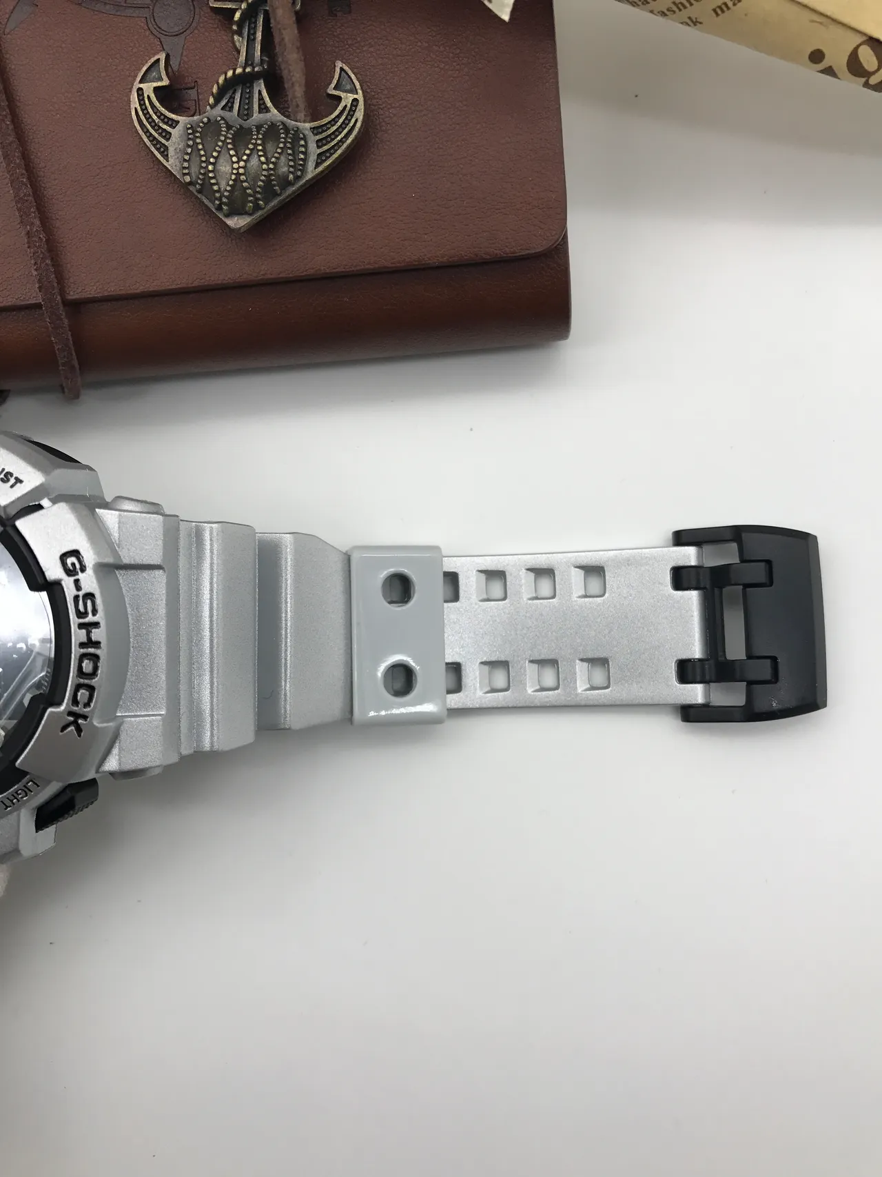 Casio चांदी का भूरा कठोर रेजिन संरचना एनालॉग-डिजिटल हाइब्रिड डिस्प्ले स्पोर्ट्स वॉच 4