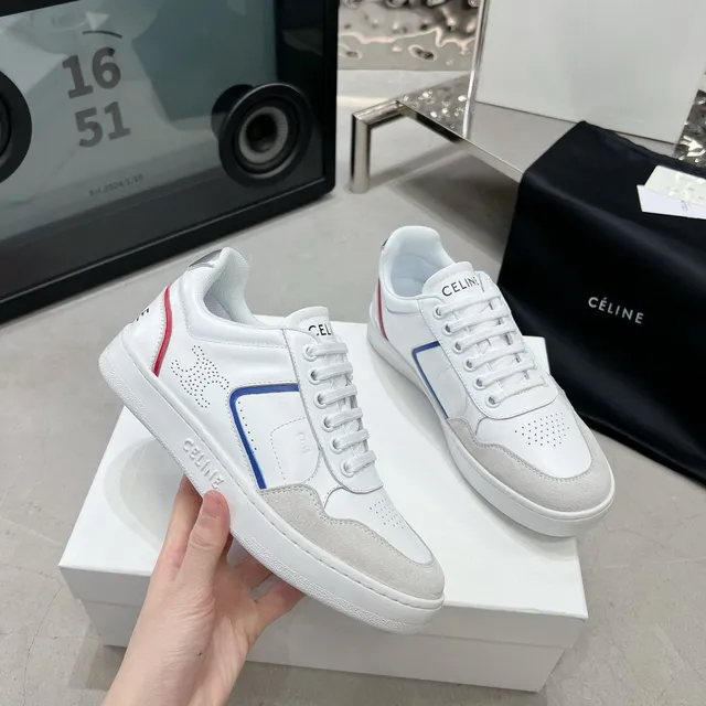 Celine CT-01 White Red Blue লাইফস্টাইল স্নিকার 7