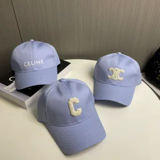 Celine लोगो सिलाई किया हुआ परिविंकल बेसबॉल कैप