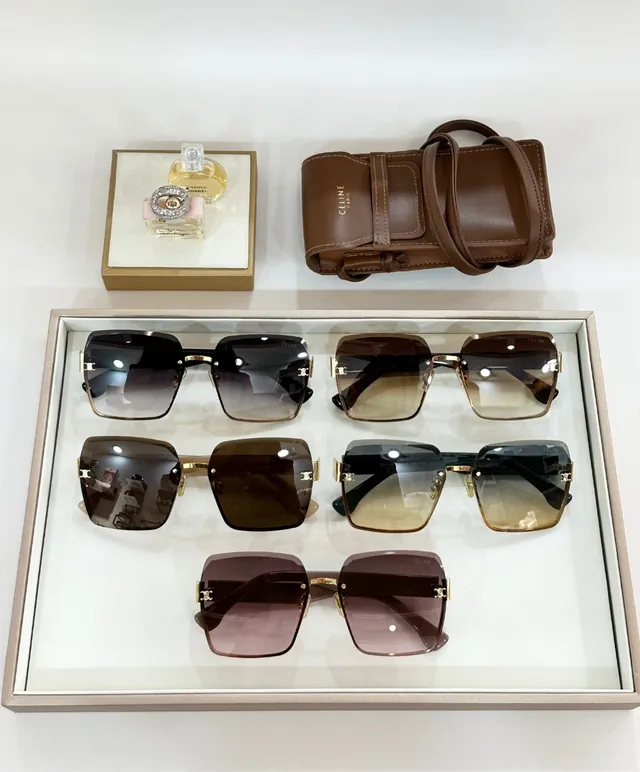 Celine Shield-Style Gradient Lens Sunglasses 3