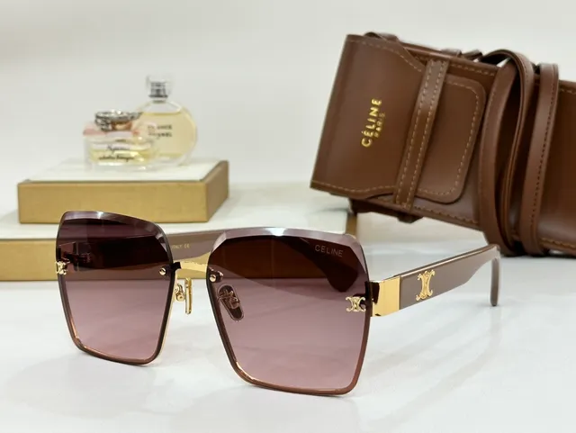 Celine Shield-Style Gradient Lens Sunglasses 6