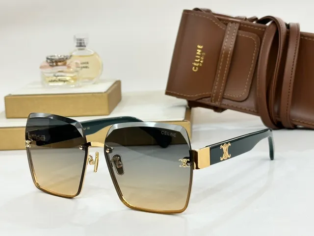 Celine Shield-Style Gradient Lens Sunglasses 7