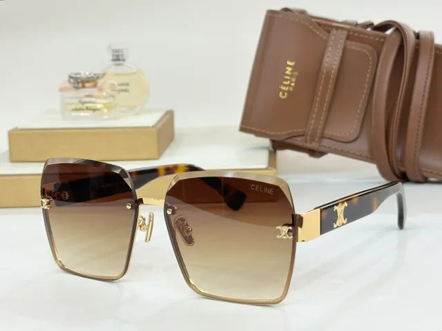 Celine Shield-Style Gradient Lens Sunglasses 9