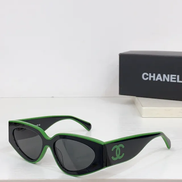 Chanel Gafas de Sol Cat-Eye de Dos Tonos Navy y Naranja 6