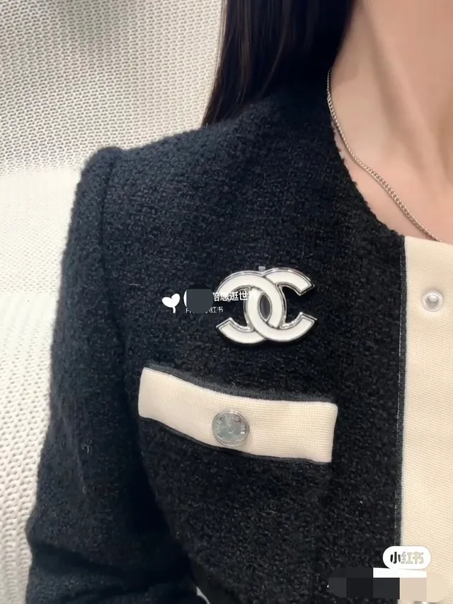 Chanel Interlocking CC Enamel Brooch 9
