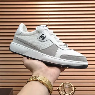 Chanel Sneaker White and Gray Lifestyle Sneakers
