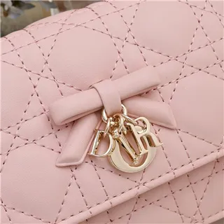 Chanel 白黑绗缝钻石缝线缎带蝴蝶结点缀手袋 16