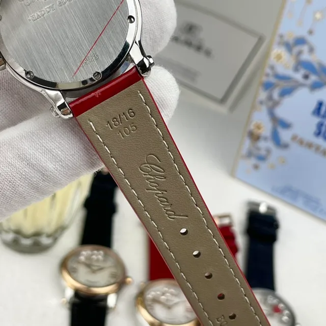 Chopard Happy Hearts Red Enamel and Diamond Heart Mechanical Watch 2