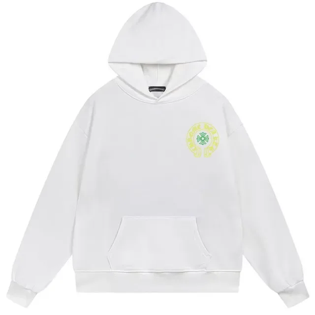 Chrome Hearts Black Green Oversized Fit Graphic-Back Hoodie 2