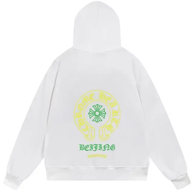 Chrome Hearts Black Green Oversized Fit Graphic-Back Hoodie 3