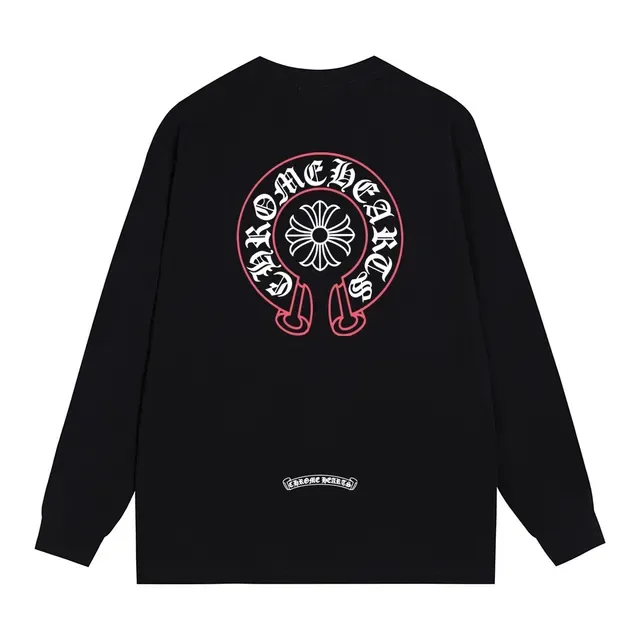 Chrome Hearts Circular Cross-Flower Graphic Long-Sleeve T-Shirt 8