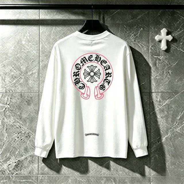 Chrome Hearts Circular Cross-Flower Graphic Long-Sleeve T-Shirt 11
