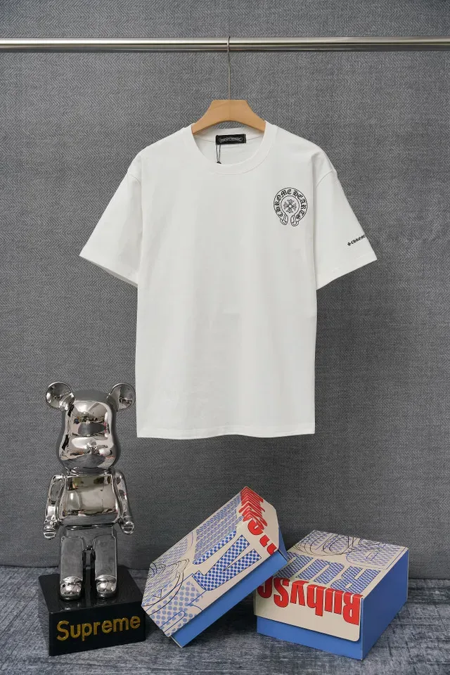 Chrome Hearts 圆形Logo图案印花白色T恤 2