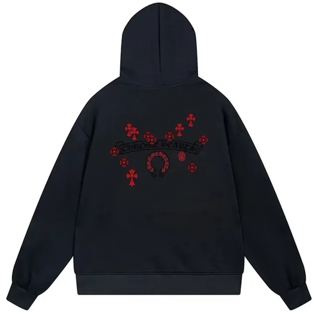 Chrome Hearts Sweat à capuche Blanc Motif Croix Graphique 3