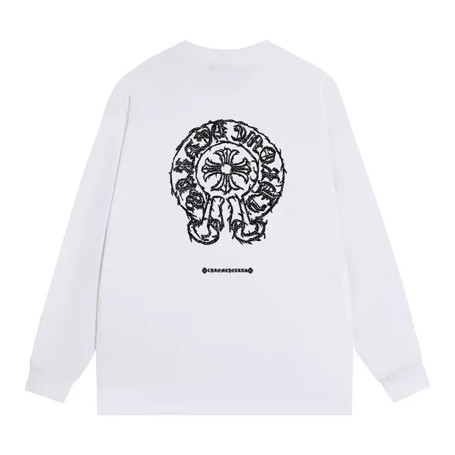 Chrome Hearts Graphic Cross Print Black Long-Sleeve T-Shirt 6