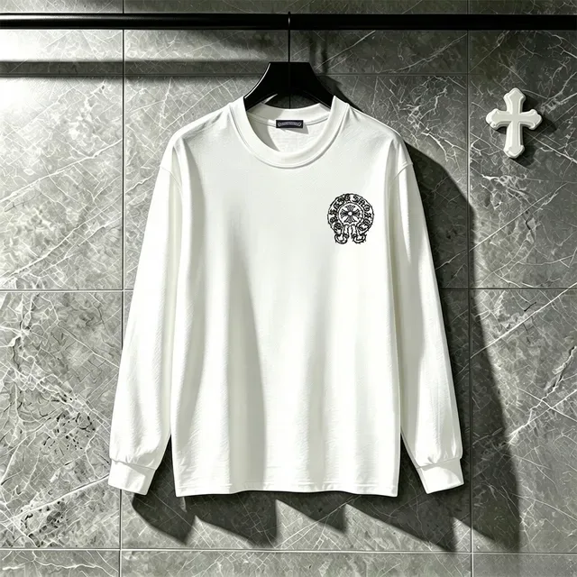 Chrome Hearts Graphic Cross Print Black Long-Sleeve T-Shirt 11